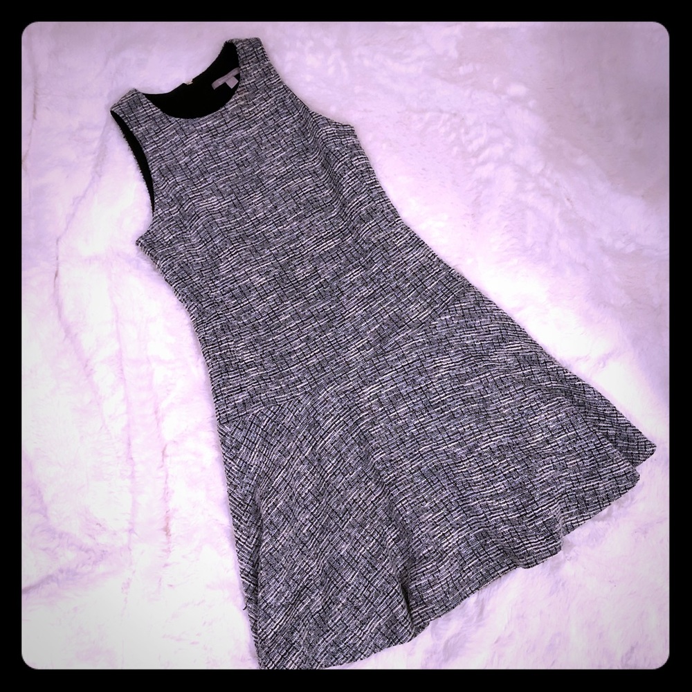 NWOT Banana Republic Black white drop waist dress